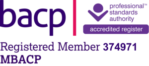 About Me. BACP registration logo